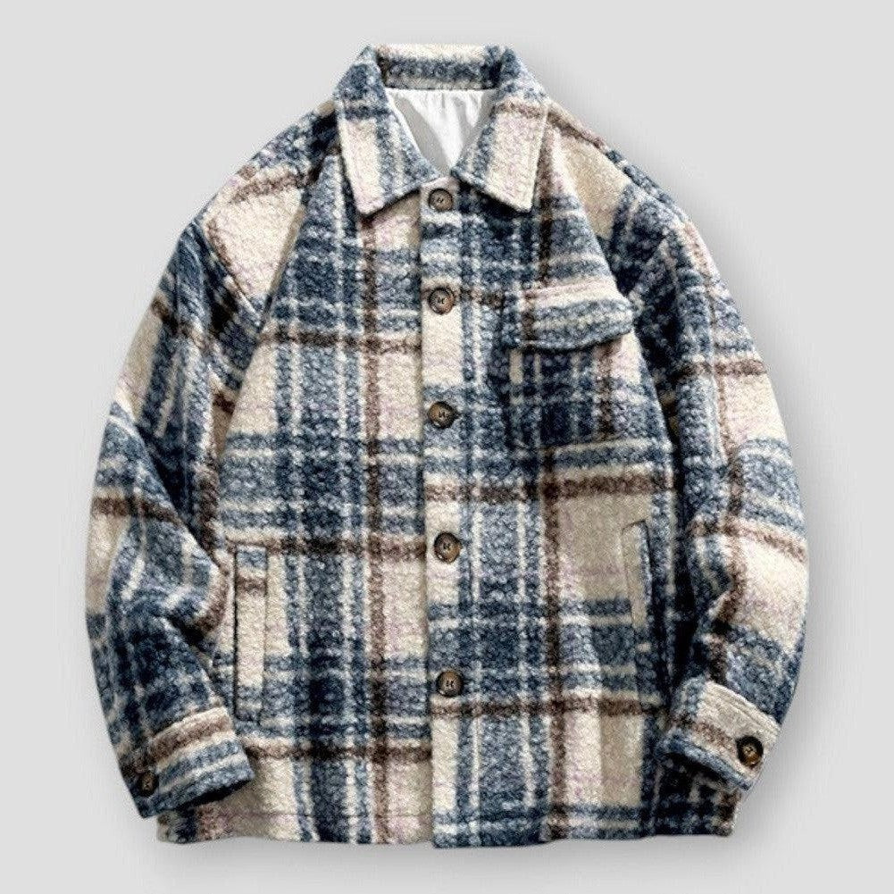 Saint Morris Renton Trendy Woolen Plaid Jacket