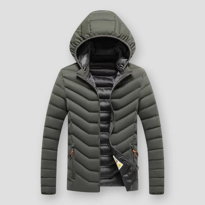 Saint Morris Rogers Hooded Thickened Jacket