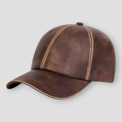 Saint Morris Seattle Adjustable Leather Cap
