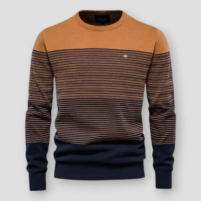 Saint Morris Striped Knitted Pullover