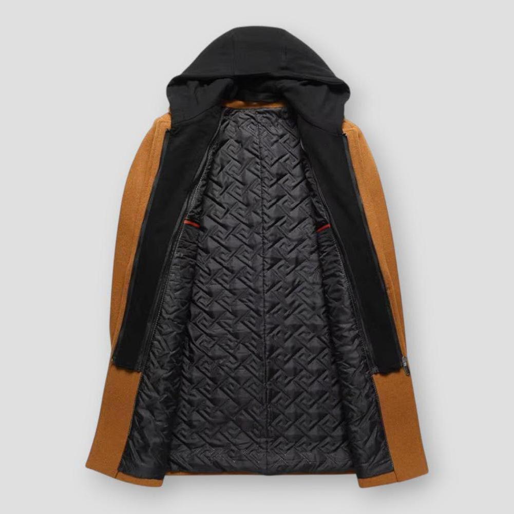 Saint Morris Troy Hooded Long Coat
