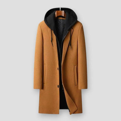Saint Morris Troy Hooded Long Coat