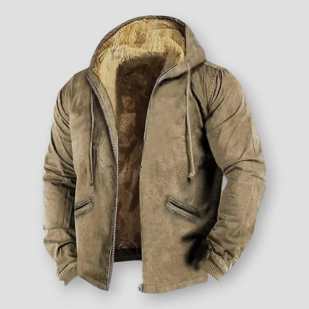 Saint Morris Vermillion Hooded Jacket