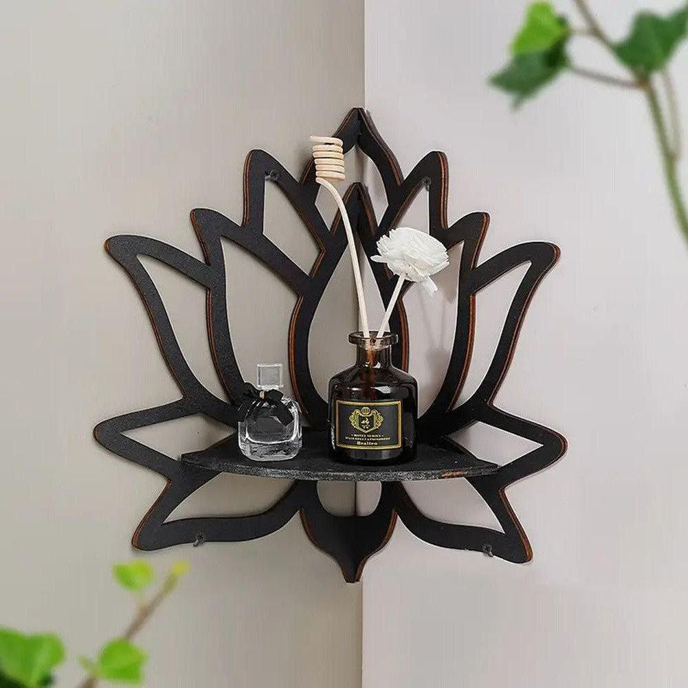 Saint Morris Wooden Lotus Shelf