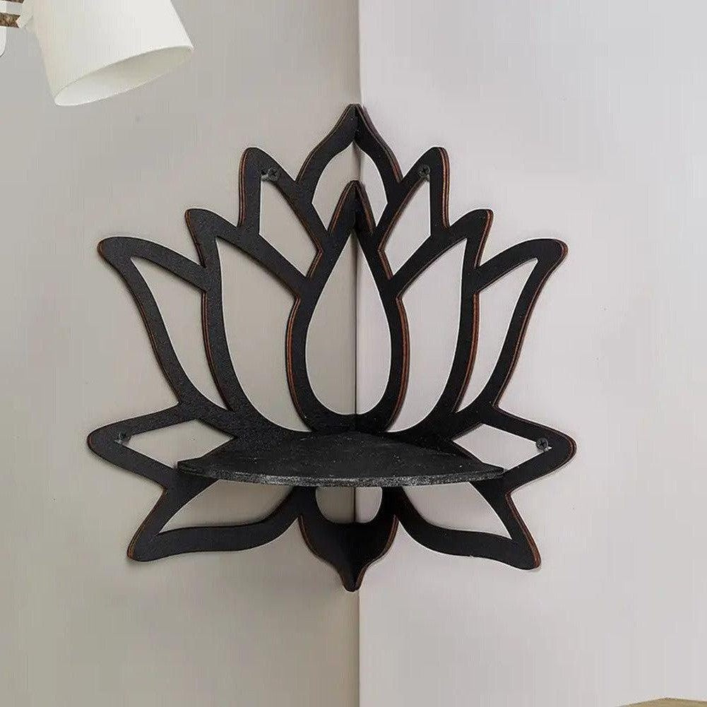 Saint Morris Wooden Lotus Shelf