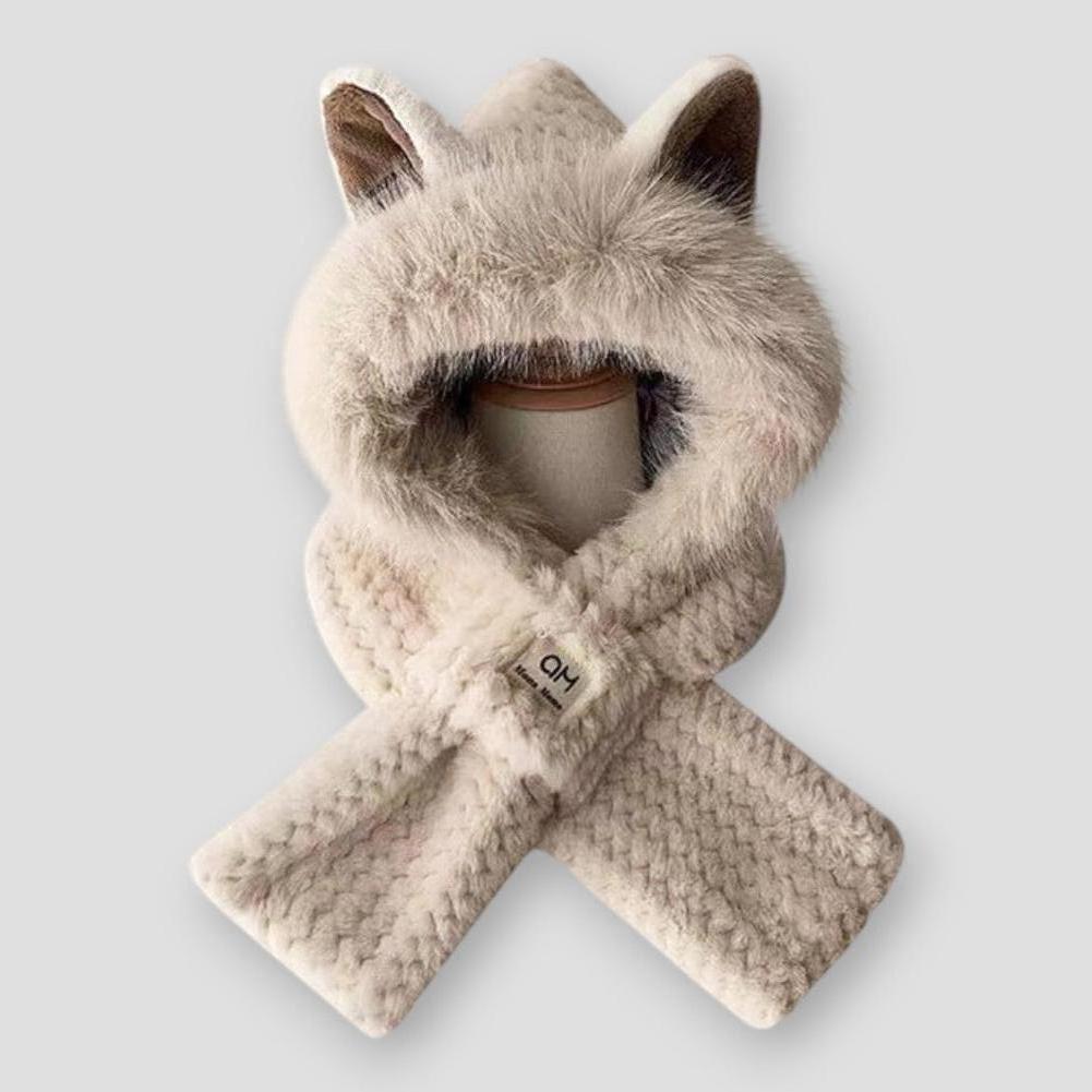 Sky Madrid Aiken Fox Ears Plush Hat