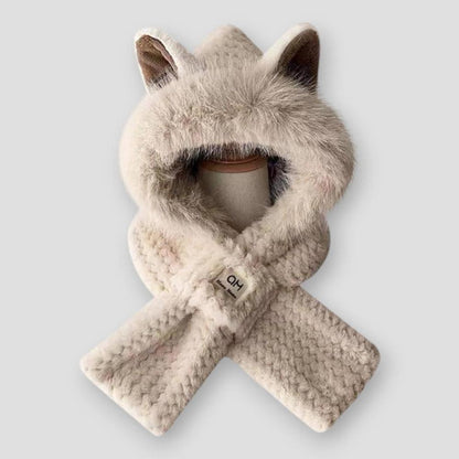 Sky Madrid Aiken Fox Ears Plush Hat