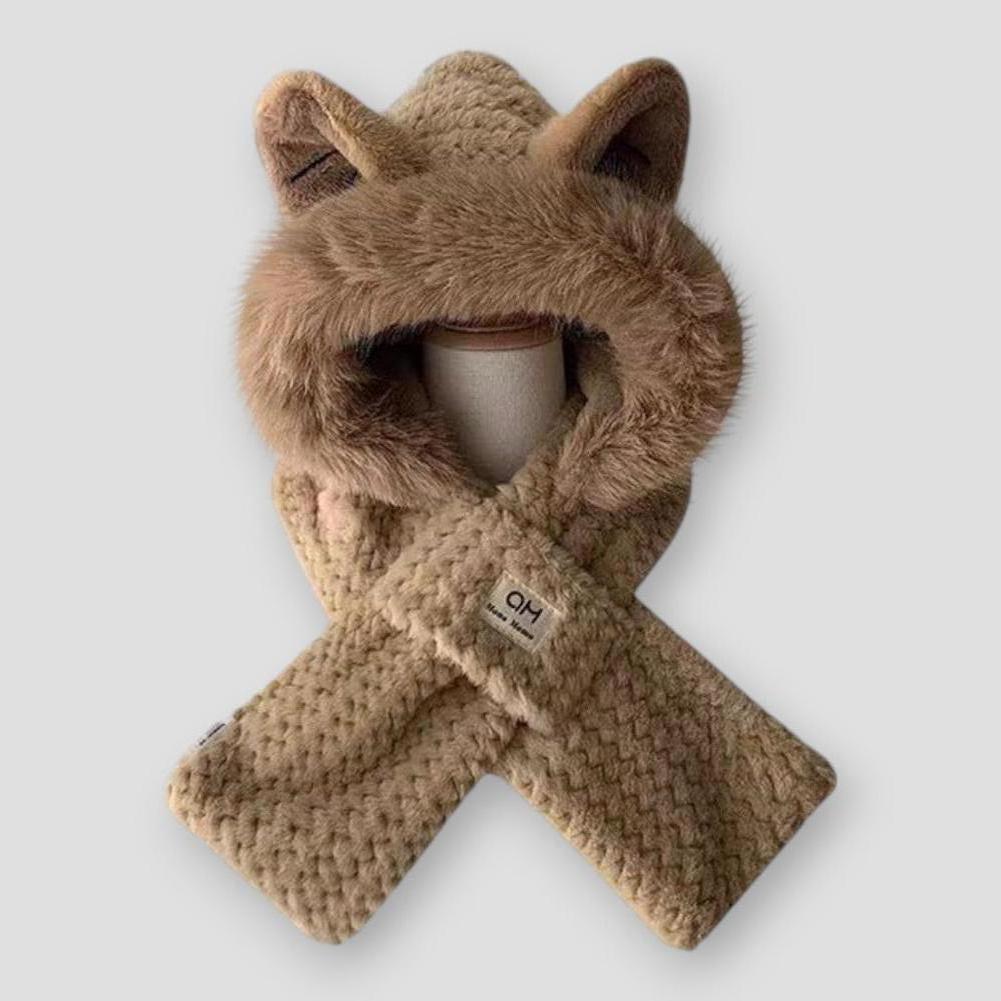 Sky Madrid Aiken Fox Ears Plush Hat