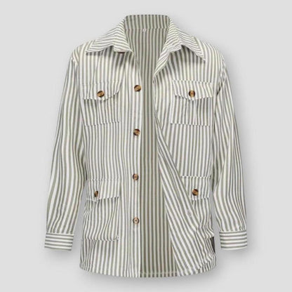 Sky Madrid Ely Striped Multi Pocket Long Sleeve