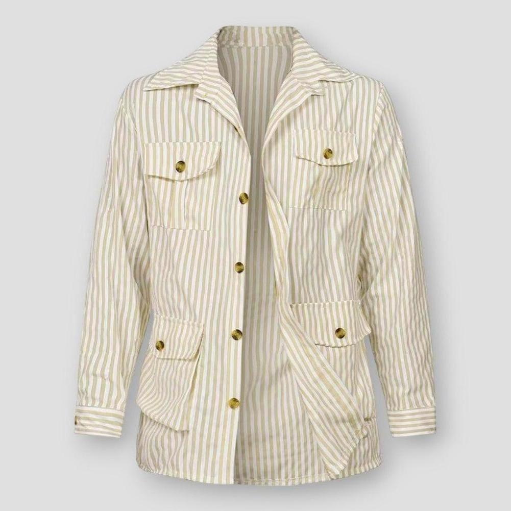 Sky Madrid Ely Striped Multi Pocket Long Sleeve