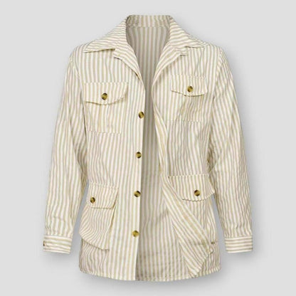 Sky Madrid Ely Striped Multi Pocket Long Sleeve