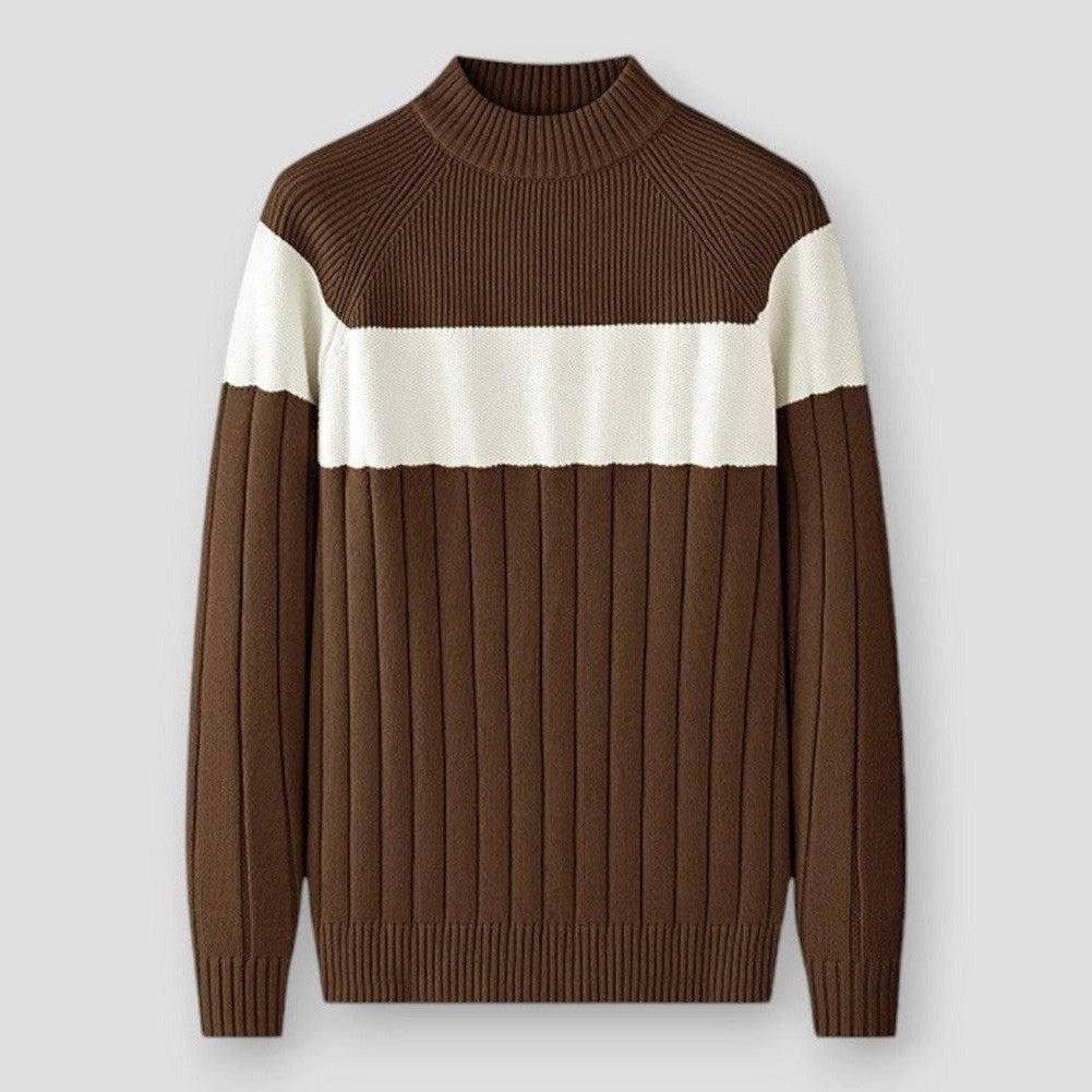 Sky Madrid Erie Color Contrast Knitted Sweater