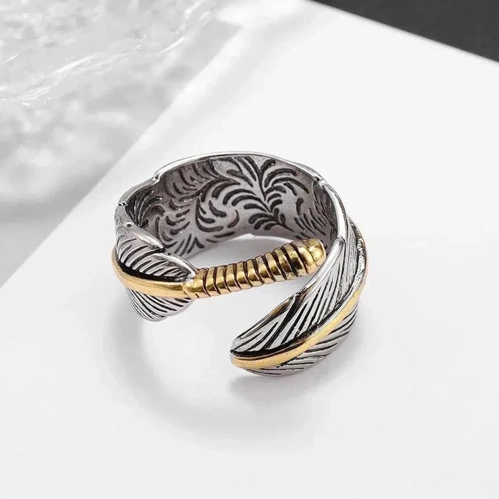 Sky Madrid Feather Ring