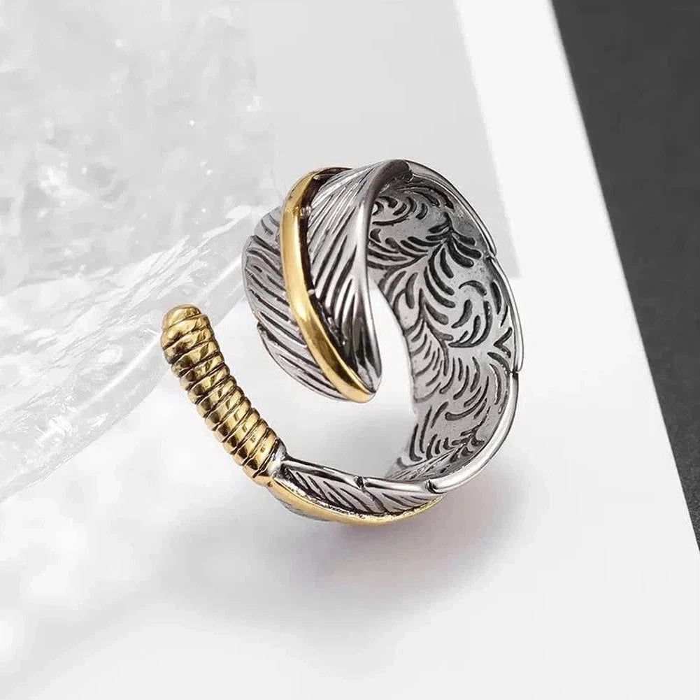 Sky Madrid Feather Ring