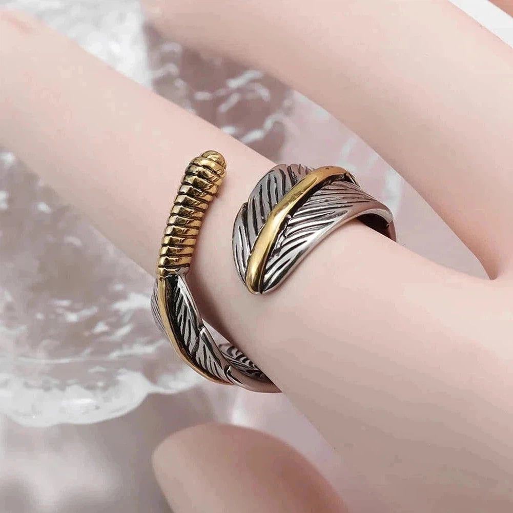 Sky Madrid Feather Ring