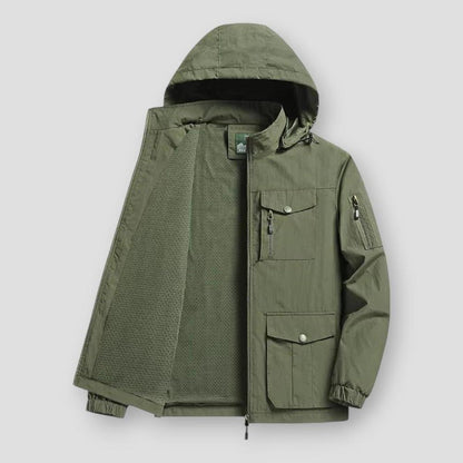 Sky Madrid Herrin Hooded Multi-Pockets Jacket