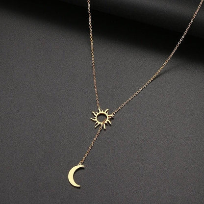 Sky Madrid Irvine Sun & Moon Necklace