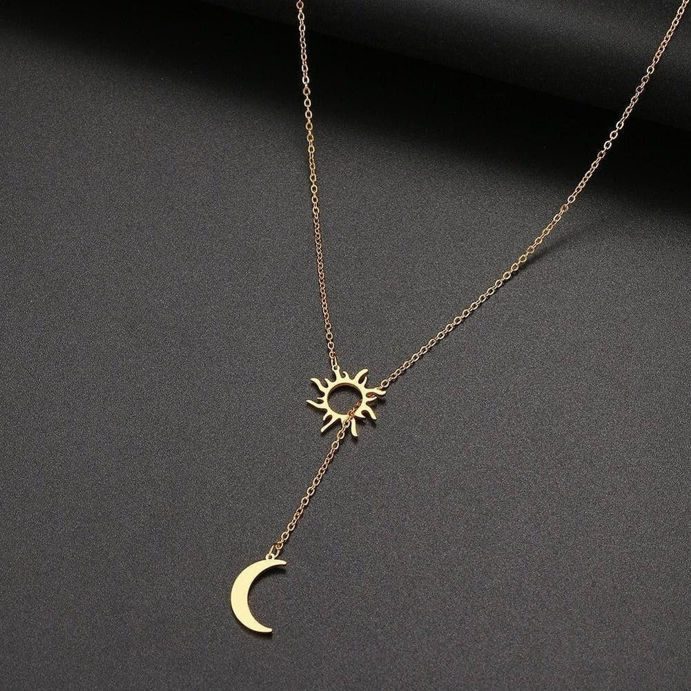 Sky Madrid Irvine Sun & Moon Necklace