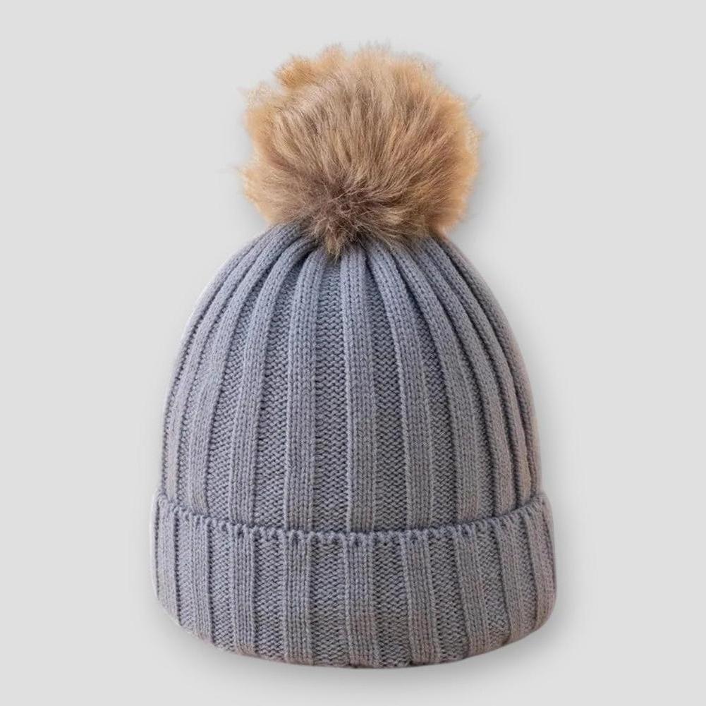 Sky Madrid Lander Pompom Beanie
