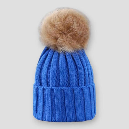 Sky Madrid Lander Pompom Beanie