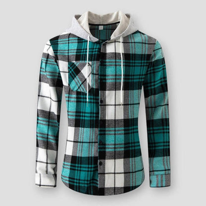 Sky Madrid Lawrence Hooded Plaid Jacket