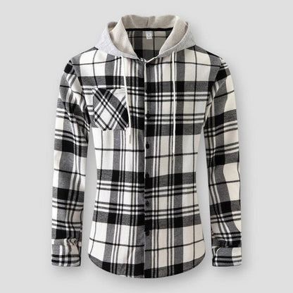 Sky Madrid Lawrence Hooded Plaid Jacket