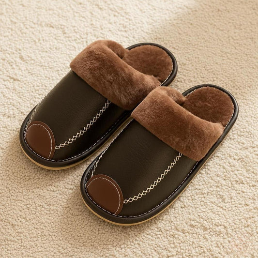 Sky Madrid Leather Slippers