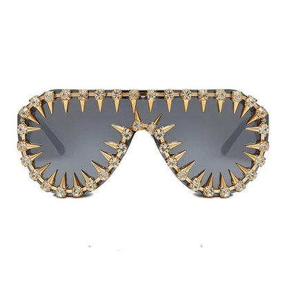 Sky Madrid Rhinestone Punk Sunglasses