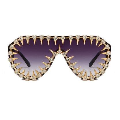 Sky Madrid Rhinestone Punk Sunglasses