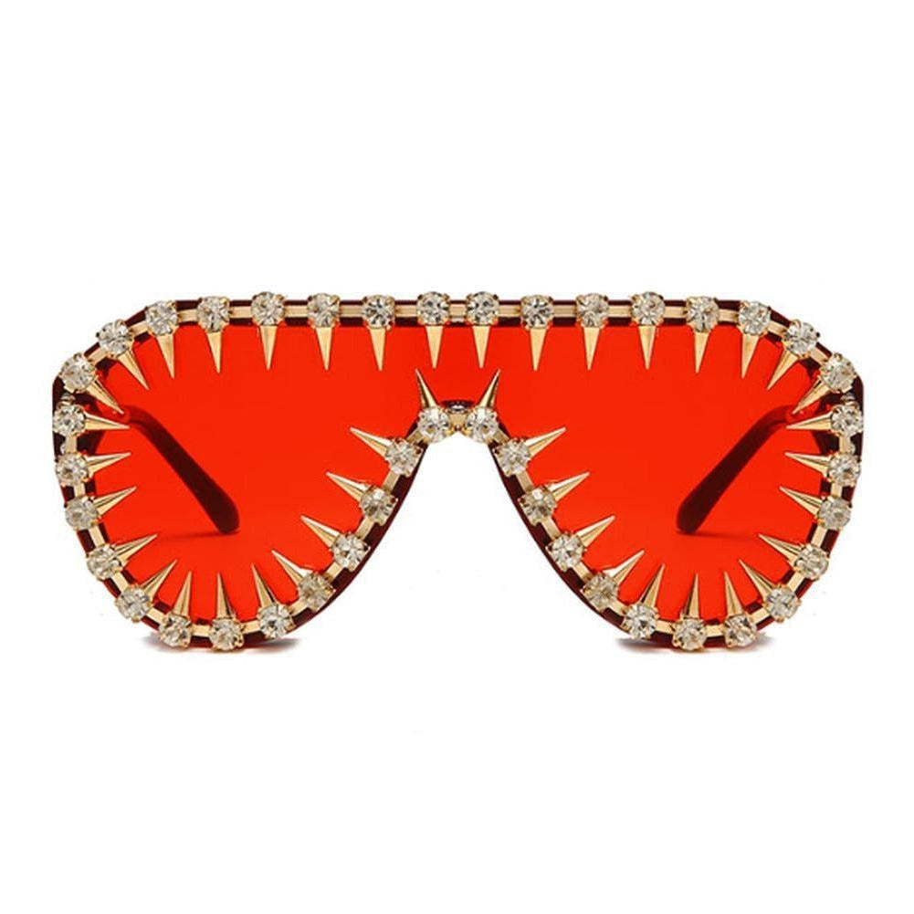 Sky Madrid Rhinestone Punk Sunglasses