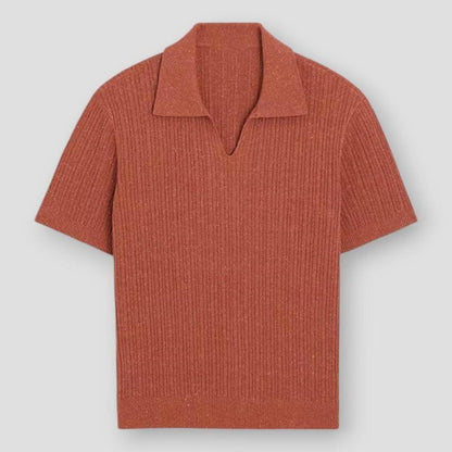 Sky Madrid Virden V-neck Knitted Polo Shirt