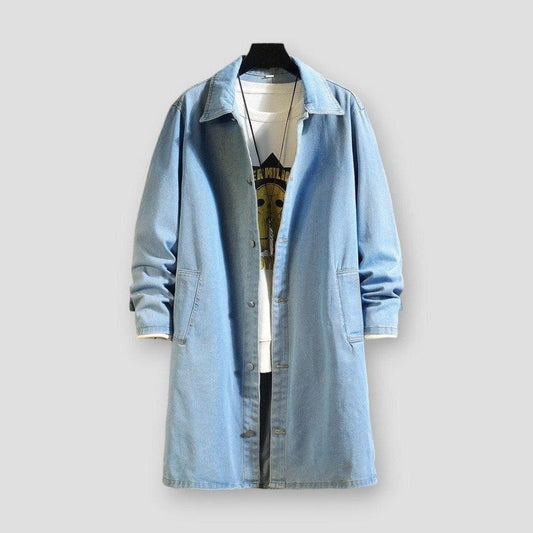 Sky Madrid Vista Denim Trench Coat