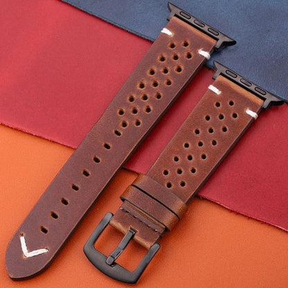 Sky Madrid Wells Leather Watchband