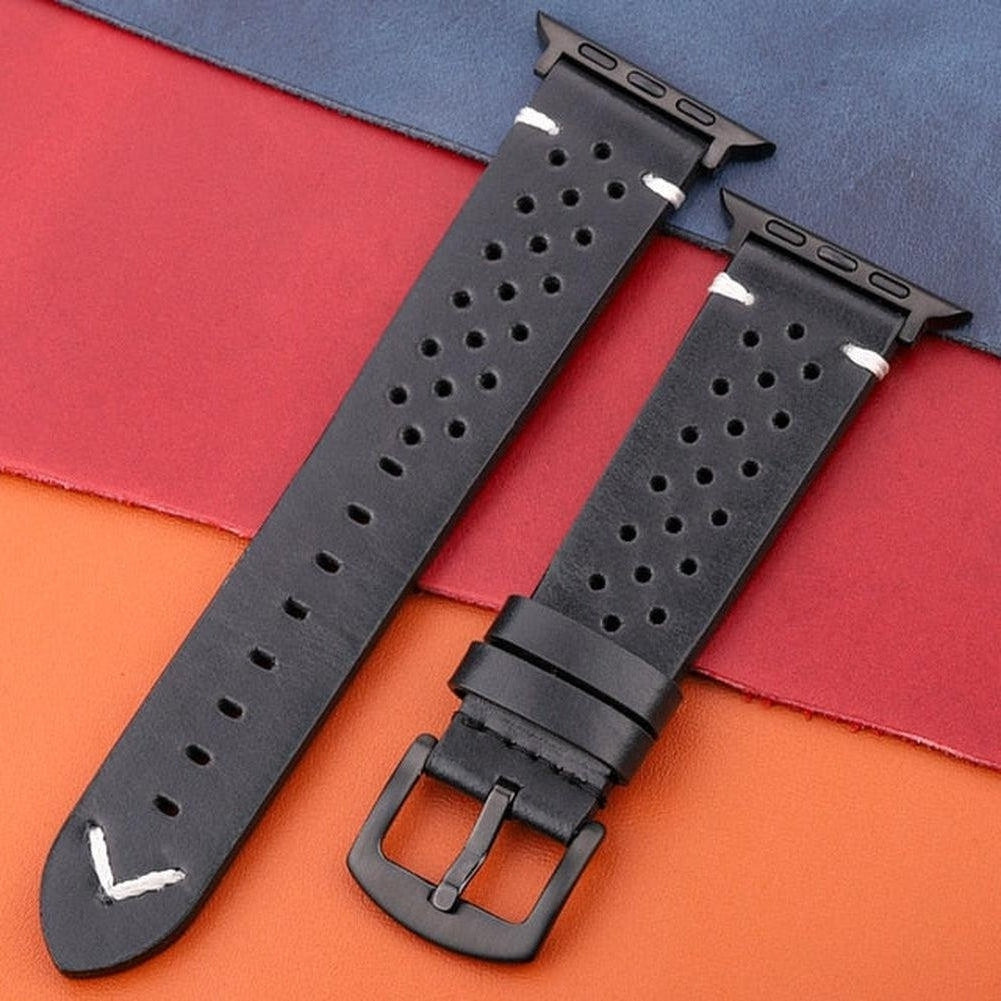 Sky Madrid Wells Leather Watchband