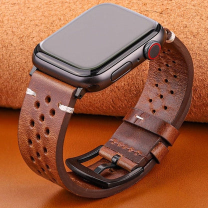 Sky Madrid Wells Leather Watchband