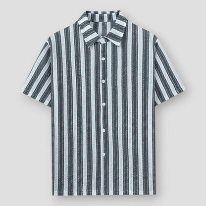 Sky Madrid Albany Striped Polo Shirt