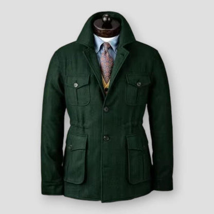 Men's Tweed Jacket Tuxedo Woolen Suit High Quality Costumes  Wool Single Breasted Casual Slim Fit Male Blazers Winter