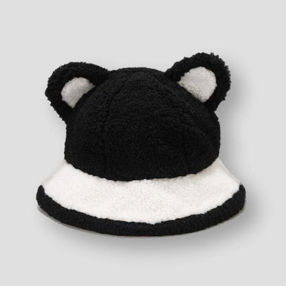 Sky Madrid Plush Ear Bucket Hat