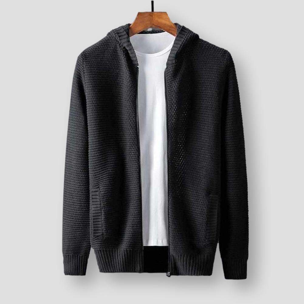 Sky Madrid Hooded Wool Cardigan