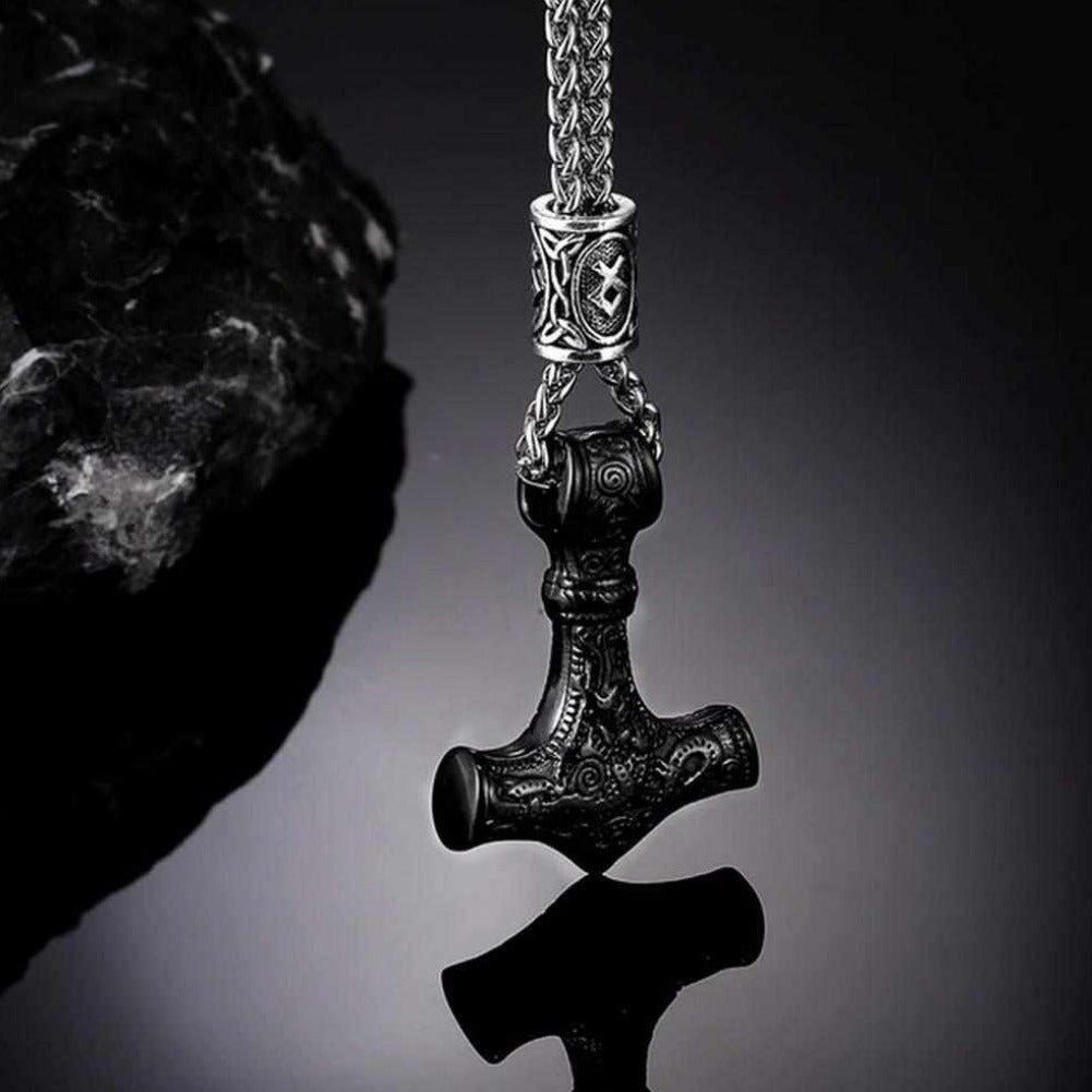 Saint Morris Viking Hammer Stainless Steel Necklace