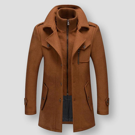 Sky Madrid Wool Trench Coat