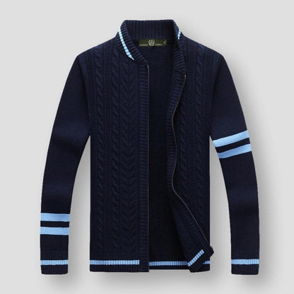 Saint Morris Vence Striped Cardigan