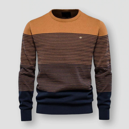 Saint Morris Striped Knitted Pullover
