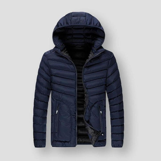 Sky Madrid Quilted Hooded Parka