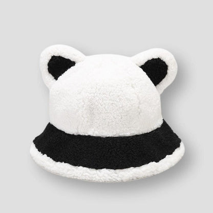 Sky Madrid Plush Ear Bucket Hat