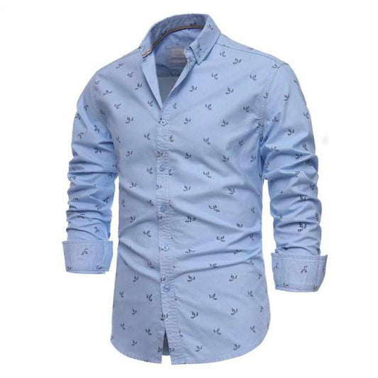 Sky Madrid Oxford Long-Sleeve Shirt