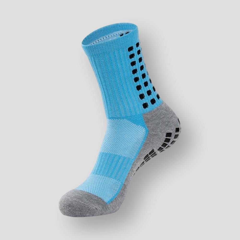 Sky Madrid Non-Slip Crew Socks