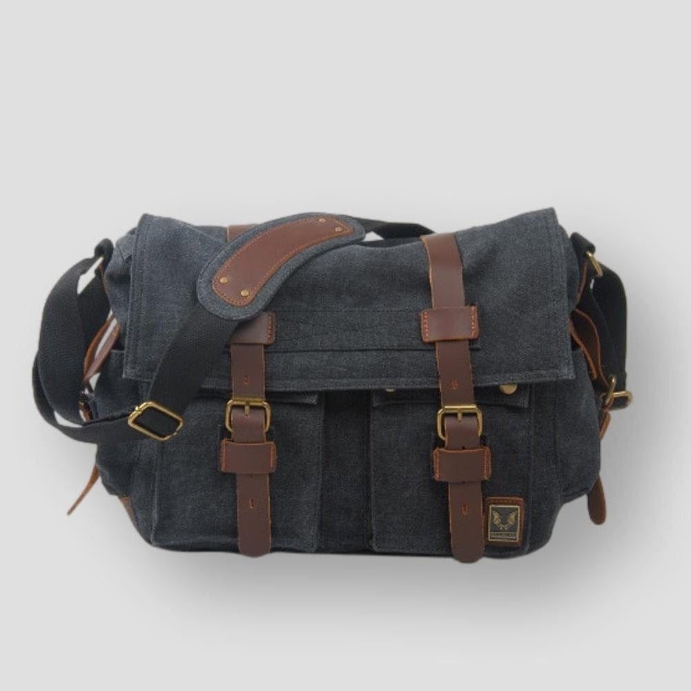 Sky Madrid Canvas Messenger Bag Moon Mogul