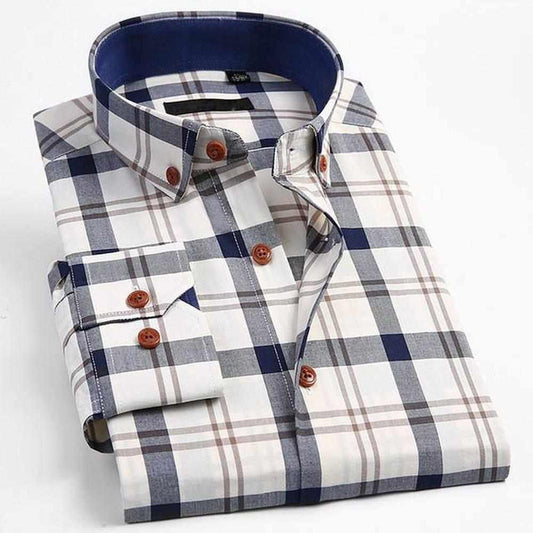 Sky Madrid Plaid Button-Down Shirt