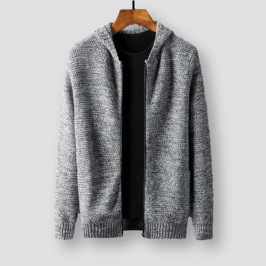 Sky Madrid Hooded Wool Cardigan